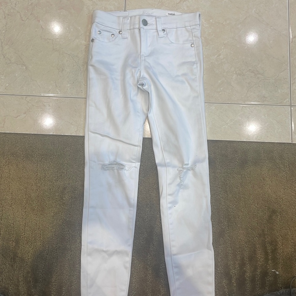 PINC GIRLS WHITE DENIM JEANS SIZE 8